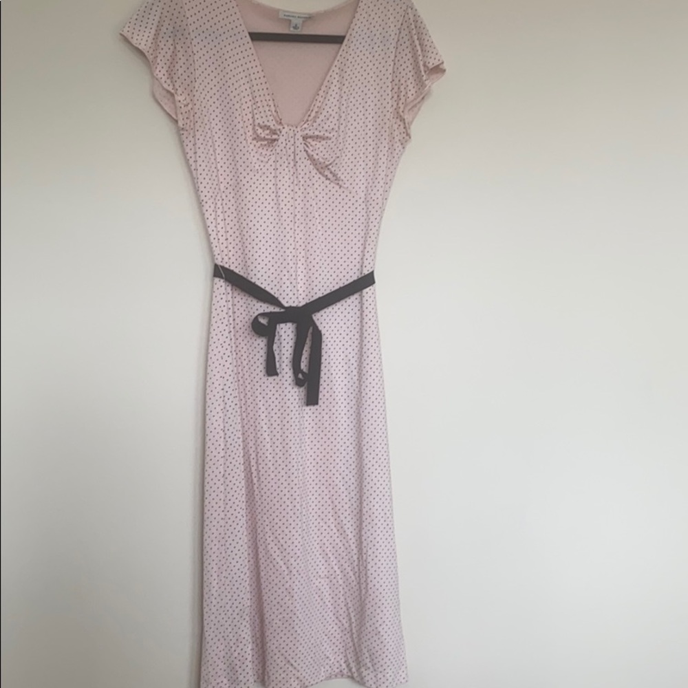 Pink polka dot dress